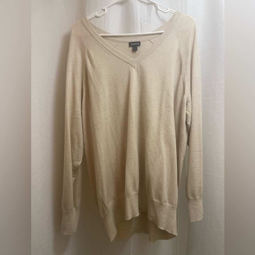 Oatmeal v neck sweater
